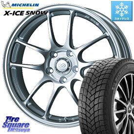 ミシュラン X-ICE SNOW エックスアイススノー XICE SNOW 2023年製 在庫● スタッドレス 正規品 225/60R18 ENKEI エンケイ PerformanceLine PF01 ホイール 18 X 7.5J +45 5穴 114.3 RAV4 CX-5 アウトバック