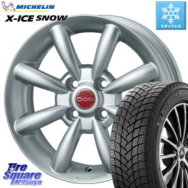 ミシュラン X-ICE SNOW エックスアイススノー XICE SNOW 2023年製 スタッドレス 正規品 175/65R14 TARGA AGA500 For FIAT ホイール 14インチ 14 X 5.5J(FIAT 500) +35 4穴 98 フィアット500 500C 500S