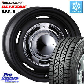 ブリヂストン BLIZZAK VL1 ブリザック スタッドレス 165/80R14 97*95 CRIMSON ディーン クロスカントリー ホイール 14インチ 14 X 5.0J(JWL-T) +30 4穴 100 サクシード