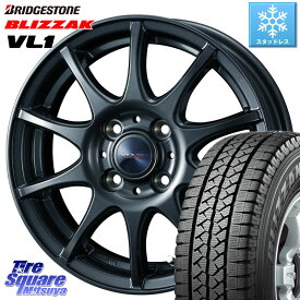 ブリヂストン BLIZZAK VL1 ブリザック スタッドレス 165/80R14 91*90 WEDS ウェッズ ヴェルヴァチャージ ホイール 14 X 5.0J(JWL-T) +39 4穴 100 ADバン