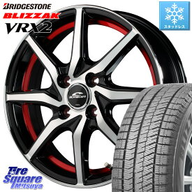 ブリヂストン ブリザック VRX2 スタッドレス ● 2023年製 165/70R14 MANARAY MID SCHNEIDER RX810 レッド 在庫● ホイール 14インチ 14 X 4.5J +45 4穴 100 ハスラー ソリオ