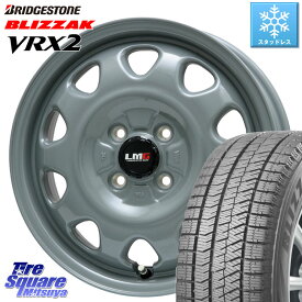 ブリヂストン ブリザック VRX2 スタッドレス ● 2023年製 165/70R14 LEHRMEISTER レアマイスター LMG OFF STYLE ホイール 14インチ 14 X 5.0J +39 4穴 100