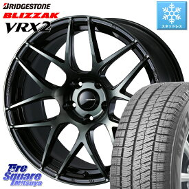 ブリヂストン ブリザック VRX2 スタッドレス ● 2023年製 215/55R17 WEDS 74170 SA-27R ウェッズ スポーツ WBC ホイール 17インチ 17 X 7.5J +45 5穴 114.3 RX-8 カムリ