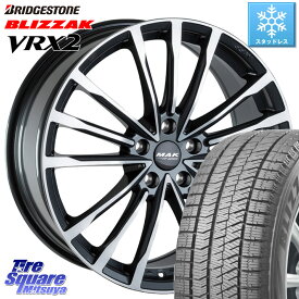 ブリヂストン ブリザック VRX2 スタッドレス ● 2023年製 225/45R18 阿部商会 MAK BAVIERA FF ホイール 18インチ 18 X 8.0J(BMW F45 F46) +57 5穴 112 BMW 2シリーズ