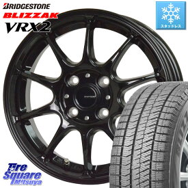 ブリヂストン ブリザック VRX2 スタッドレス ● 2023年製 185/60R16 HotStuff G.SPEED G-07 ホイール 16インチ 16 X 6.0J +43 4穴 100 アクア