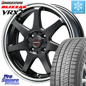 ブリヂストン ブリザック VRX2 スタッドレス ● 2023年製 165/70R14 BLEST EUROMAGIC Type S-07 ホイール 14インチ 14 X 4.5J +45 4穴 100 ハスラー ソリオ