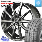 ブリヂストン ブリザック VRX2 スタッドレス ● 2023年製 205/55R16 MANARAY MID EuroSpeed ユーロスピード V25 ホイール 16インチ 16 X 6.5J +38 5穴 114.3 ヤリス リーフ