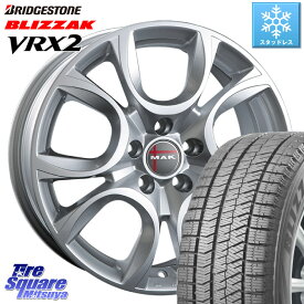 ブリヂストン ブリザック VRX2 スタッドレス ● 2023年製 215/55R17 阿部商会 MAK TORINO(トリノ) ホイール 17インチ 17 X 7.5J(FIAT 500X 334) +41 5穴 110 フィアット 500X