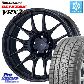 ブリヂストン ブリザック VRX2 スタッドレス ● 2023年製 215/60R17 ENKEI エンケイ RACING GTC02 BK ホイール 17インチ 17 X 8.0J +40 5穴 114.3 アルファード