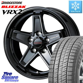 ブリヂストン ブリザック VRX2 スタッドレス ● 在庫● 2023年製 225/60R17 WEDS KEELER TACTICS ブラック ホイール 4本 17インチ 17 X 7.0J(US) +35 5穴 110