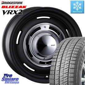 ブリヂストン ブリザック VRX2 スタッドレス ● 在庫● 2023年製 225/60R17 CRIMSON ディーン クロスカントリー ブラック 17インチ 17 X 7.0J(US) +35 5穴 110