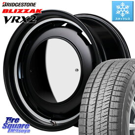 ブリヂストン ブリザック VRX2 スタッドレス ● 165/55R14 MANARAY MID Garcia CISCO MOON 14インチ 14 X 4.5J +45 4穴 100 ゼスト