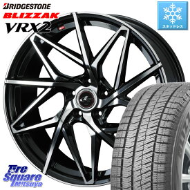 ブリヂストン ブリザック VRX2 スタッドレス ● 在庫● 2023年製 215/65R16 WEDS 40579 レオニス LEONIS IT PBMC 16インチ 16 X 6.5J +40 5穴 114.3 C-HR アルファード UX カローラクロス