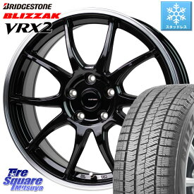 ブリヂストン ブリザック VRX2 スタッドレス ● 2023年製 185/60R16 HotStuff G-SPEED P06 P-06 ホイール 16インチ 16 X 6.0J +45 5穴 100 シエンタ ラクティス