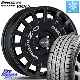 ブリヂストン ブリザック BLIZZAK VRX3 2023年製 スタッドレス 195/60R16 OZ Rally Racing ラリーレーシング 専用KIT付属 16インチ 16 X 7.0J(C3 A8HN) +20 4穴 108 シトロエン C3エアクロス