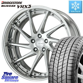 ブリヂストン ブリザック BLIZZAK VRX3 スタッドレス 245/40R19 WORK GNOSIS CVS O Disk 19インチ 2ピース 19 X 8.5J +55 5穴 100