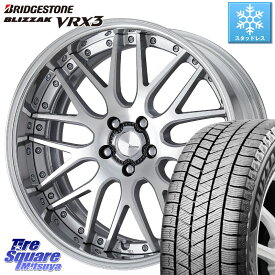 XV ブリヂストン ブリザック BLIZZAK VRX3 スタッドレス 245/40R19 WORK Lanvec LM1 O Disk 19インチ 2ピース 19 X 8.0J +50 5穴 100