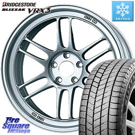 ブリヂストン ブリザック BLIZZAK VRX3 2023年製 スタッドレス 205/55R17 ENKEI エンケイ Racing RPF1 SILVER ホイール 17 X 7.5J(BMW F45 F46) +48 5穴 112 BMW 2シリーズ