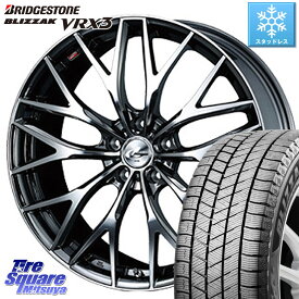 ブリヂストン ブリザック BLIZZAK VRX3 スタッドレス 235/40R19 WEDS 37448 レオニス MX ウェッズ Leonis BMCMC ホイール 19インチ 19 X 8.0J +43 5穴 114.3 カムリ