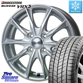 ブリヂストン ブリザック BLIZZAK VRX3 スタッドレス 185/70R14 HotStuff エクシーダー E06 ホイール 14インチ 14 X 5.5J +38 4穴 100 アクア ノート