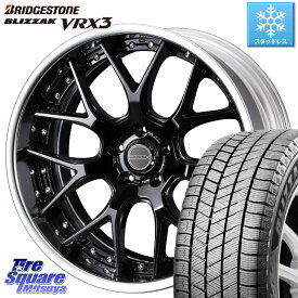 ブリヂストン ブリザック BLIZZAK VRX3 スタッドレス 245/40R19 WEDS MAVERICK 1307M BK S-LoDisk 19インチ 2ピース 19 X 8.5J +44 5穴 114.3