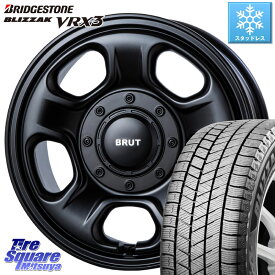 ブリヂストン ブリザック BLIZZAK VRX3 2022年製 スタッドレス 215/70R16 BRUT ブルート BR-33 BR33 ホイール 16インチ 16 X 6.5J +30 5穴 114.3 デリカ D5 D:5