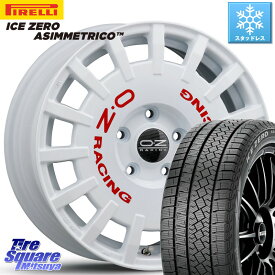 ピレリ ICE ZERO ASIMMETRICO スタッドレス 195/65R16 OZ Rally Racing ラリーレーシング 専用KIT付属 16インチ 16 X 7.0J +45 5穴 114.3