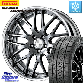 ピレリ ICE ZERO ASIMMETRICO スタッドレス 245/45R19 WORK Lanvec LM1 GTK O Disk 19インチ 2ピース 19 X 8.0J +55 5穴 100 XV