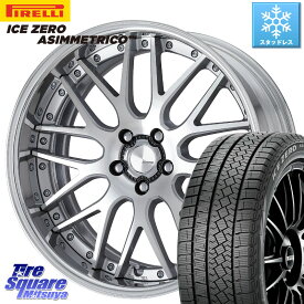 ピレリ ICE ZERO ASIMMETRICO スタッドレス 245/45R19 WORK Lanvec LM1 O Disk 19インチ 2ピース 19 X 8.0J +55 5穴 100 XV