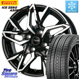 ピレリ ICE ZERO ASIMMETRICO スタッドレス 195/65R15 HotStuff Chronus CH-112 クロノス CH112 ホイール 15インチ 15 X 5.5J +50 4穴 100