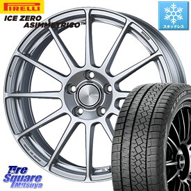 ピレリ ICE ZERO ASIMMETRICO スタッドレス 235/55R18 ENKEI エンケイ PerformanceLine PF03 ホイール 18 X 7.5J(VOLVO XC40 XB420) +48 5穴 108 ボルボ XC40