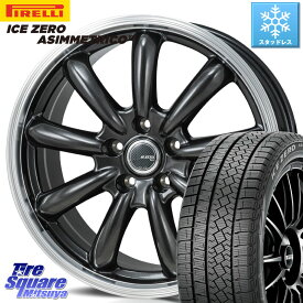 ピレリ ICE ZERO ASIMMETRICO スタッドレス 235/45R18 MONZA JP STYLE Bany ホイール 18インチ 18 X 8.0J +40 5穴 114.3