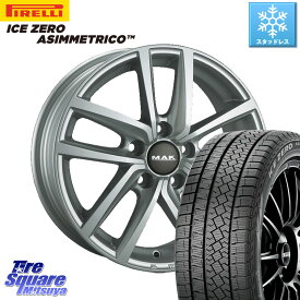 ピレリ ICE ZERO ASIMMETRICO スタッドレス 195/65R15 阿部商会 MAK DRESDEN ホイール 15インチ 15 X 6.0J(VW GOLF7 AU) +47 5穴 112 フォルクスワーゲン ゴルフ7 フォルクスワーゲン ゴルフ8