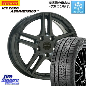 ピレリ ICE ZERO ASIMMETRICO スタッドレス 205/55R16 阿部商会 Eurodesign EIGER ホイール 16インチ 16 X 6.5J(C3 B6NH) +25 4穴 108 シトロエン C3