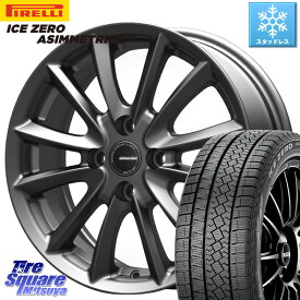 ピレリ ICE ZERO ASIMMETRICO スタッドレス 175/65R15 KOSEI クレイシズVS6 QRA500Gホイール 15 X 4.5J +45 4穴 100 タフト