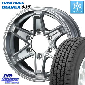 TOYO DELVEX 935 デルベックス 935 2023年製 在庫● スタッドレス 195/80R15 107*105 WEDS KEELER TACTICS シルバー ホイール 4本 15インチ 15 X 5.5J +42 6穴 139.7 キャラバン NV350