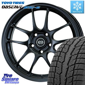 TOYO OBSERVE GSi-6 Gsi6 2023年製 スタッドレス 235/65R17 ENKEI エンケイ PerformanceLine PF01 BK ホイール 17 X 7.0J +53 5穴 114.3