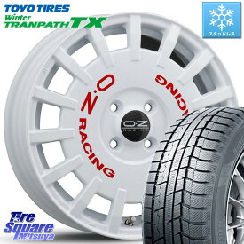 TOYO ウィンター トランパス TX 2023年製 在庫● スタッドレス 195/60R16 OZ Rally Racing ラリーレーシング 専用KIT付属 16インチ 16 X 7.0J(C3 A8HN) +20 4穴 108 シトロエン C3エアクロス