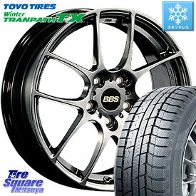 TOYO ウィンター トランパス TX スタッドレス 215/50R18 BBS RF 鍛造1ピース DB ホイール 18インチ 18 X 7.5J +50 5穴 114.3 プリウス