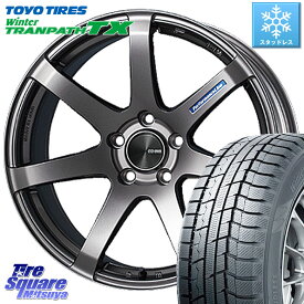 TOYO ウィンター トランパス TX 2023年製 スタッドレス 215/60R17 ENKEI エンケイ PerformanceLine PF07 DS ホイール 17 X 8.0J +35 5穴 114.3 アルファード