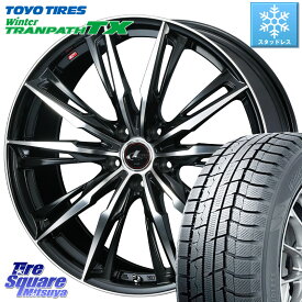 TOYO ウィンター トランパス TX 2023年製 在庫● スタッドレス 195/60R16 WEDS 【欠品次回4月中旬】 LEONIS レオニス GX PBMC ウェッズ ホイール 16インチ 16 X 6.5J +40 5穴 114.3