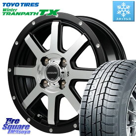 TOYO ウィンター トランパス TX 2023年製 在庫● スタッドレス 165/65R14 MANARAY MID ROADMAX WF-8 WF8 ロードマックス ホイール 14インチ 14 X 4.5J +43 4穴 100 ソリオ デリカミニ