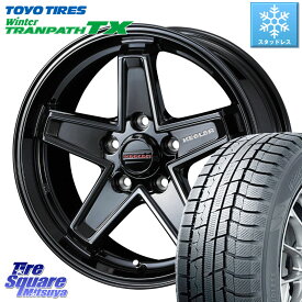 TOYO ウィンター トランパス TX 2023年製 スタッドレス 215/65R16 WEDS KEELER TACTICS ブラック ホイール 4本 16インチ 16 X 7.0J +38 5穴 114.3 アルファード UX カローラクロス