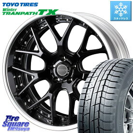 TOYO ウィンター トランパス TX 2023年製 スタッドレス 235/55R18 WEDS MAVERICK 1307M BK S-LoDisk 18インチ 2ピース 18 X 8.0J +50 5穴 114.3 アウトバック