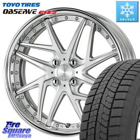 TOYO オブザーブ ギズ2 〇 OBSERVE GIZ2 2023年製 スタッドレス 195/65R16 WORK RIZALTADO MESH2 A Disk 16インチ 2ピース 16 X 6.5J +45 4穴 100 ライズ ガソリン車