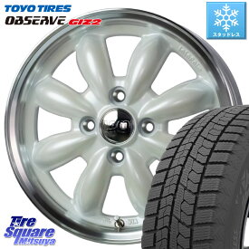 TOYO オブザーブ ギズ2 〇 OBSERVE GIZ2 2023年製 スタッドレス 155/65R14 HotStuff LaLa Palm CUP2 ララパーム ホイール 14インチ 14 X 4.5J +45 4穴 100 デリカミニ