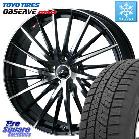 TOYO オブザーブ ギズ2 〇 OBSERVE GIZ2 2023年製 スタッドレス 215/60R16 WEDS LEONIS FR レオニス FR ホイール 16インチ 16 X 6.5J +47 5穴 114.3 ヴェゼル