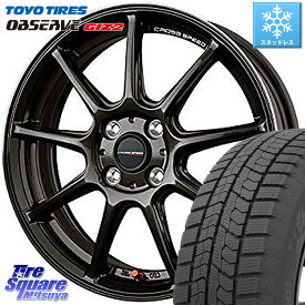 TOYO オブザーブ ギズ2 〇 OBSERVE GIZ2 2023年製 スタッドレス 155/65R14 HotStuff クロススピード RS9 RS-9 軽量 ホイール 14インチ 14 X 4.5J +45 4穴 100