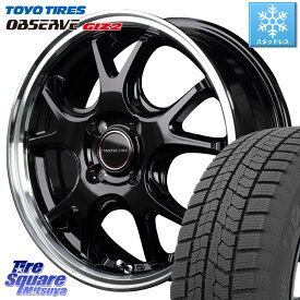 TOYO オブザーブ ギズ2 〇 OBSERVE GIZ2 2021年製 スタッドレス 185/60R16 MANARAY MID VERTEC ONE EXE5 ホイール 16インチ 16 X 6.0J +43 4穴 100 アクア