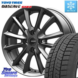 TOYO オブザーブ ギズ2 〇 OBSERVE GIZ2 2023年製 スタッドレス 195/65R15 KOSEI クレイシズVS6 QRA511Gホイール 15 X 5.5J +50 4穴 100